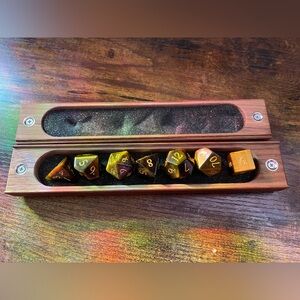 Tiger Eye D&D Dice Set